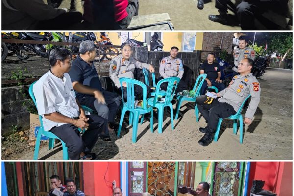 Polres PALI Sambangi Tokoh Masyarakat Talang Ubi, Redam Isu Nasional dan Jaga Kondusifitas