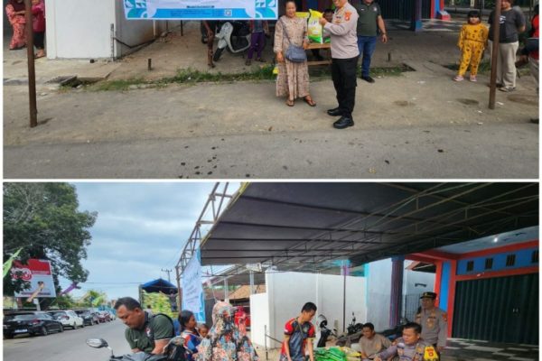 Polres PALI Gelar Gerakan Pangan Murah di Penukal, 10 Ton Beras Ludes Terjual